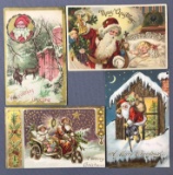 Postcards-Red Santas