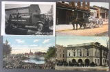Postcards-Fire Departments, Fire Engines