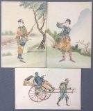 Postcards-Chinese Stamps