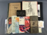 Group of 35+ pieces assorted vintage Rail Road memorabilia