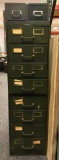 Group of 2 Metal filing/storage cabinets
