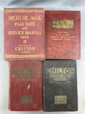 Group of 4 vintage 1940s Automotive Flat Rate and Service Manuals