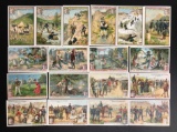 3 complete sets 18 French Liebig Advertising Trade Cards