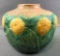 Vintage (1930s) Roseville Sunflower Vase with Flat Shoulder
