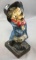 Antique Rare Cast Iron Mad Hatter Doorstop