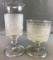 Antique Westward Ho Glassware - Celery Vase and Spooner