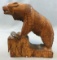 Vintage (c. 1920s) Hand Carved Wooden Grizzly Bear