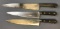 Group of 3 : Vintage Chef's Knives