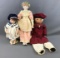 Group of 3 : Modern Reproduction Dolls