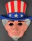 Vintage Plastic Uncle Sam Mask