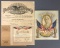 Group of 3 : Vintage (1942) Patriotic Certificates/Photo