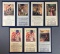 Group of 7 : Antique (1917-1919) Patriotic Advertising Calendar Pages