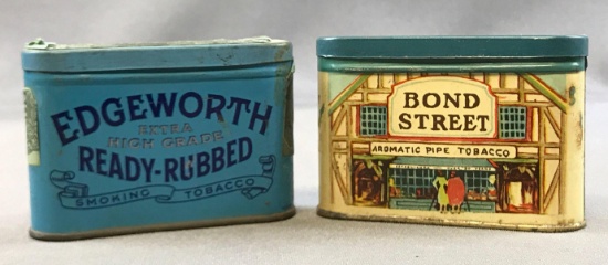 Lot of 2 : Vintage Sample Size Tobacco Tins