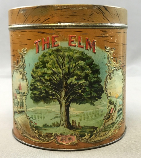 Vintage "The Elm" 5 Cent Cigar Tin