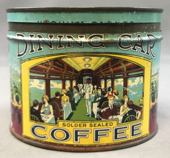 Vintage "Dining Car Solder Sealed Coffee" Tin