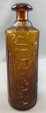 Antique Amber Tippecanoe Bottle