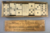 Antique (c. 1890s) Advertising Dominoes w/ Box