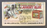 Antique (c. 1895) Trade Card : Zanzibar-Carbon LaundryBblue