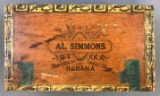 Vintage Al Simmons Cuban Cigar Box