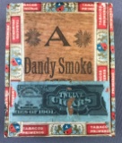 Antique (c. 1901) Wooden Cigar Box : Dandy Smoke