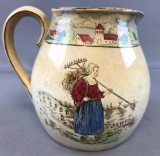Antique (1907) Buffalo Pottery Pitcher - Holland