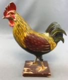 Antique Carved Painted Rooster