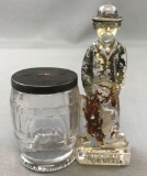 Vintage (1927) Charlie Chaplin Glass Candy Container/Bank