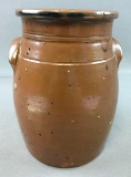 Antique Quart Size Pottery Crock