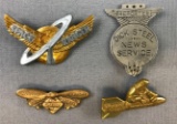 Group of 4 : Vintage Radio Premium Membership Pins