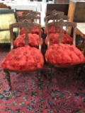 Group of 6 : Antique Wooden Chairs