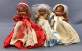 Group of 3 : Vintage Bisque Storybook Dolls