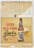 Vintage Pabst Blue Ribbon 1973 Advertising Calendar