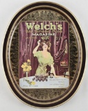 Welch's Advertising Metal Drink Tray