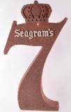 Vintage Seagram's 7 Advertising Foam Sign