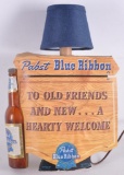 Vintage Pabst Blue Ribbon Advertising Beer Lamp