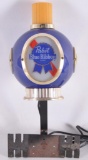 Vintage Pabst Blue Ribbon Light-up Advertising Cash Register Topper