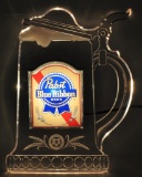 Vintage Pabst Blue Ribbon Light-up Advertising Beer Sign - NOS w/ Original Packaging