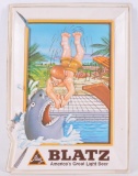 Vintage Blatz Advertising Vacuum Formed Beer Sign