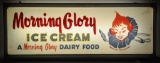 Vintage Morning Glory Ice Cream Light-up Double Sided Advertising Sign