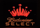 Budweiser Select Light-up Advertising Beer Sign