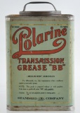 Antique Standard Oil Polarine Transmission Grease Advertising Oil Can