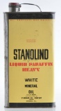 Antique Standard Oil Stanolind Liquid Paraffin Advertising Oil Can