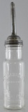 Antique Standard Oil Co. 1 Quart Polarine Glass Motor Oil Bottle w/ 