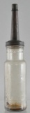 Antique Standard Oil Co. 1 Quart Polarine Glass Motor Oil Bottle w/ Spout