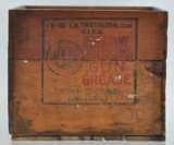 Antique Standard Oil Polarine Pressure Gun Grease Advertising Wooden Crate