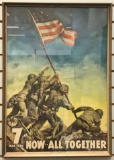 Framed Vintage 1945 US Treasury Poster