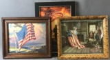 Group of 3 : Patriotic Prints - Antique to Modern
