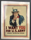 Patriotic (reprint) Uncle Sam Poster : 1984