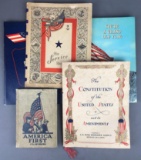 Group of 5 : Patriotic Books and Ephemera