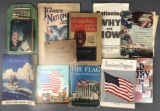 Group of 11 : Antique Through Modern Patriotic Books + Personal WWII Daily Journal